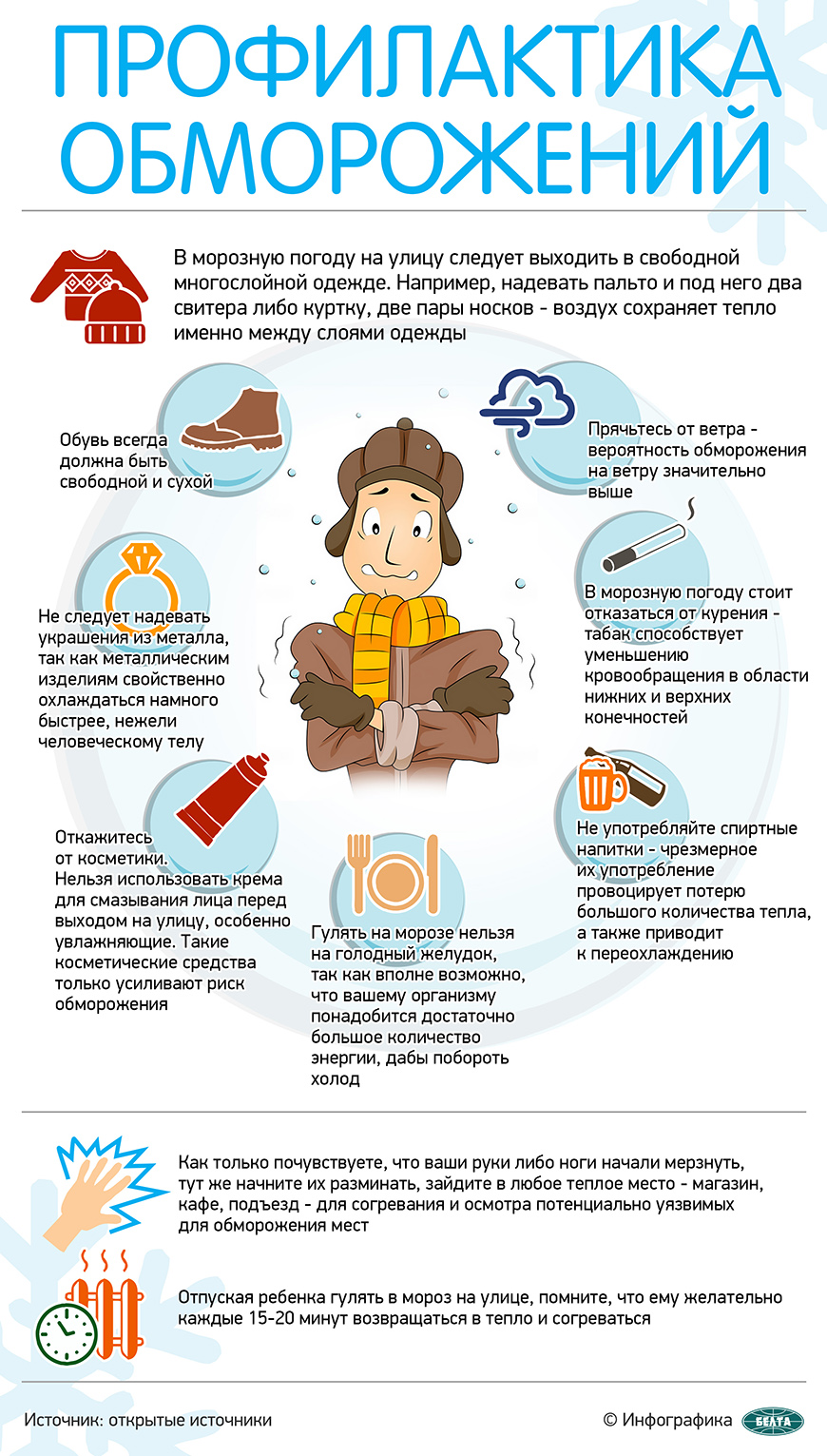 Профилактика обморожений